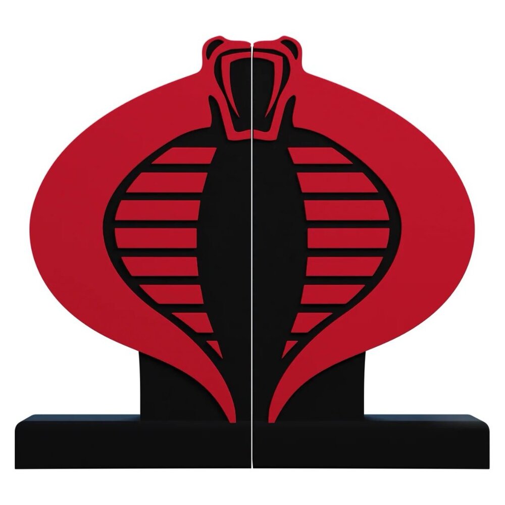 Icon Heroes Presents the G.I. Joe Cobra Logo Bookend Brand New